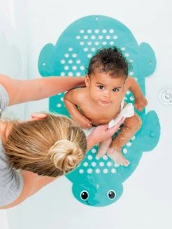 Tapis De Bain Et Rangement 2 En 1 INFANTINO Bleu - Infantino