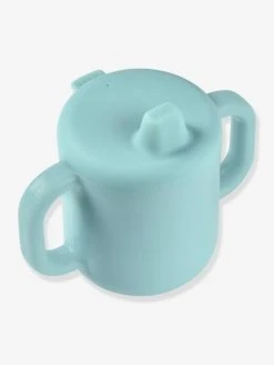Tasse D'apprentissage BEABA En Silicone Bleu - Beaba -Boutique Badabulle tasse dapprentissage beaba en silicone 3