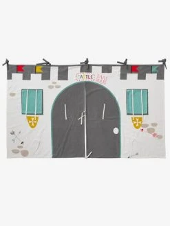 Tente De Lit Château Fort Pour Lit Mezzanine Mi Hauteur Ligne Everest Gris - Vertbaudet -Boutique Badabulle tente de lit chateau fort pour lit mezzanine mi hauteur ligne everest 2