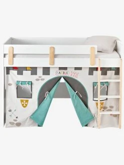 Tente De Lit Château Fort Pour Lit Mezzanine Mi Hauteur Ligne Everest Gris - Vertbaudet