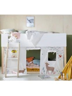 Tente De Lit Forêt Enchantée Blanc - Vertbaudet -Boutique Badabulle tente de lit foret enchantee 2