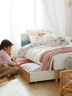 Tiroir De Rangement Lit Enfant LIGNE CONFETTI Blanc / Bois - Vertbaudet -Boutique Badabulle tiroir de rangement lit enfant ligne confetti 4
